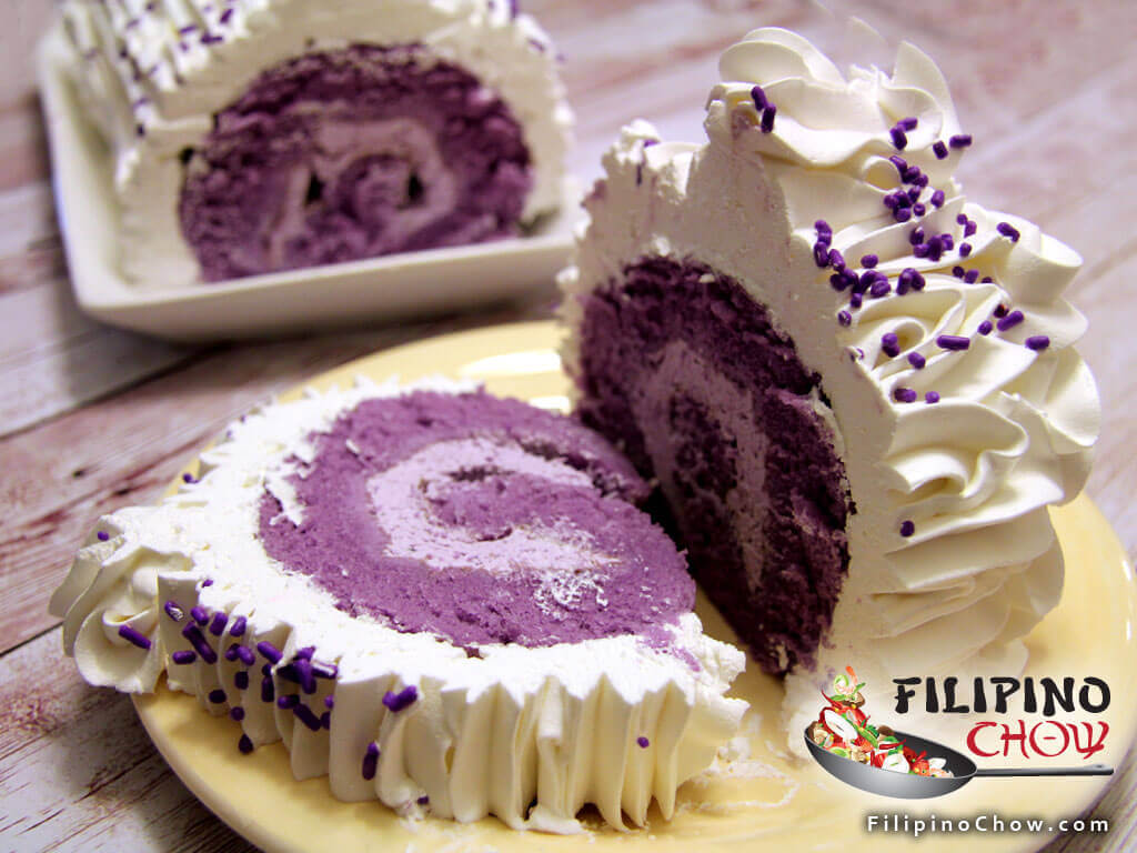 Ube Roll Cake Filipino Chow's Philippine Food and Recipes