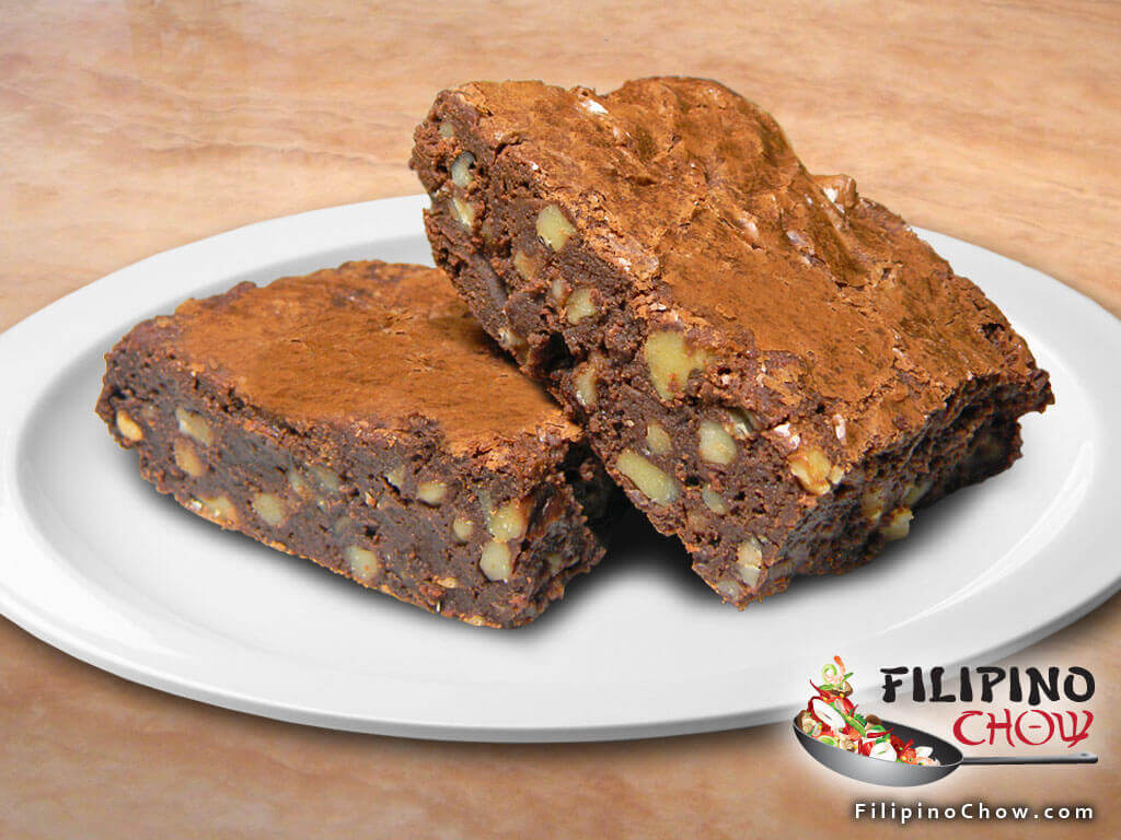 Picture of Chewy Chocolate Walnut Brownies Filipino Chow's Philippine