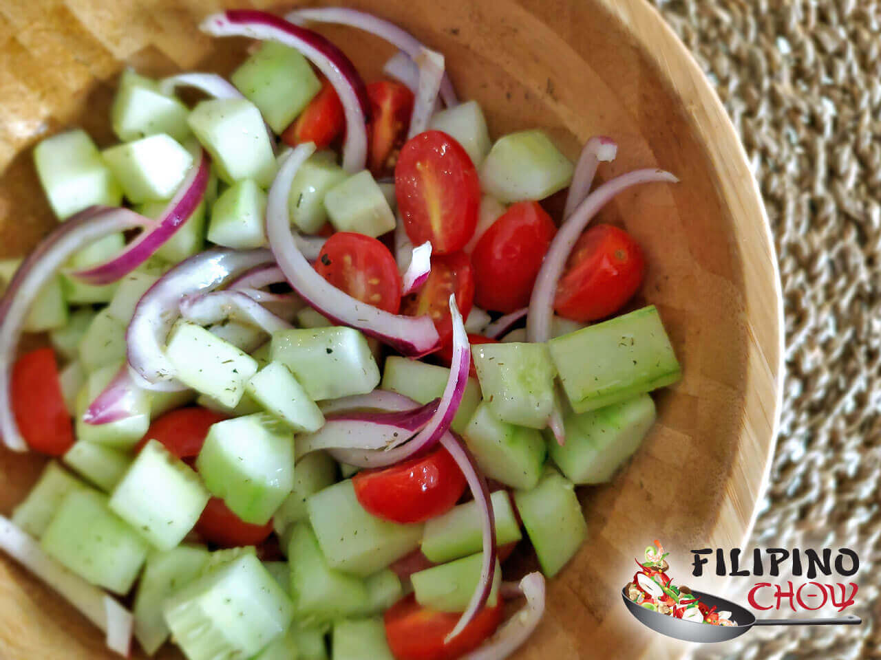 Picture of Cucumber Tomato Salad Filipino Chow's Philippine Food and