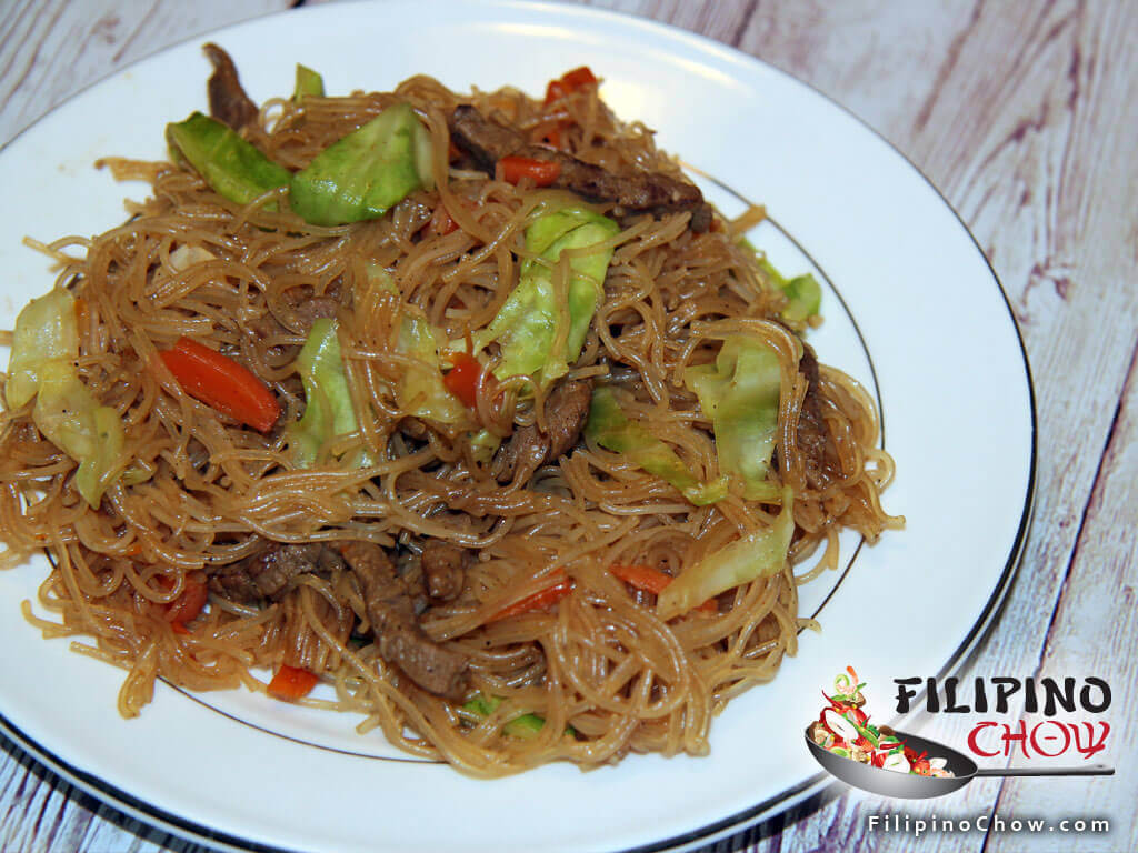 Pancit Bihon - Filipino Chow's Philippine Food and Asian Recipes to